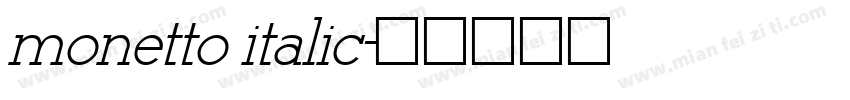 monetto italic字体转换